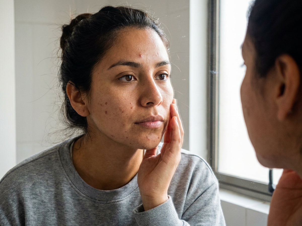Tu piel se siente grasa, pero al mismo tiempo tirante.
